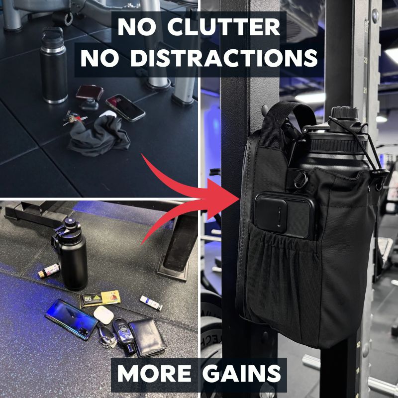 GymiMate Magnetic Water Bottle Bag